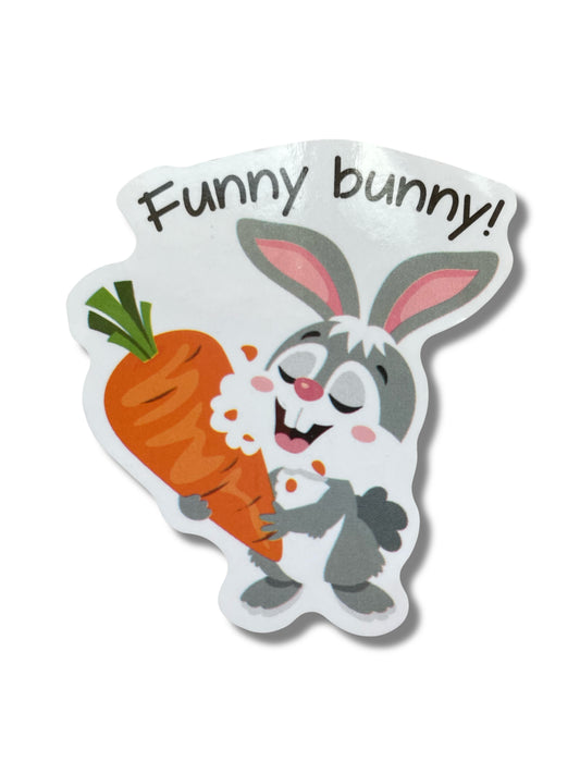 Funny Bunny – 2 Inch Sticker
